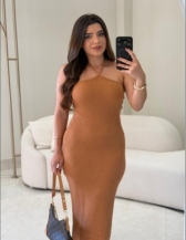 VESTIDO MODAL ANTONELLA - CARAMELO