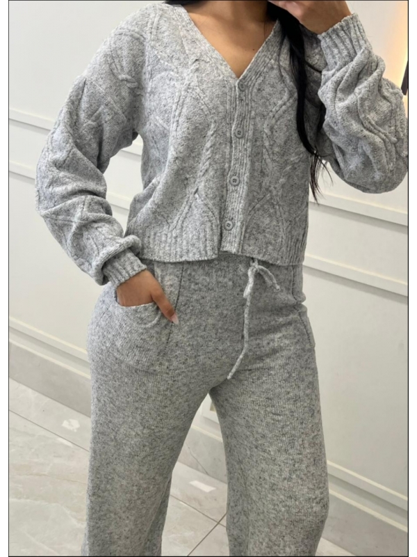 CONJUNTO MOUSSE  INÊS - CINZA