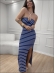 VESTIDO LISTRADO CAPRI - AZUL