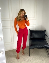 CALÇA LINHO JOGGER BOLSO - Pink