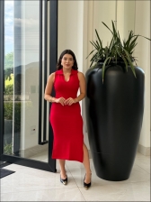VESTIDO POLO LISO - VERMELHO