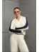 CONJUNTO LISTRAS LUCIANA - OFF WHITE