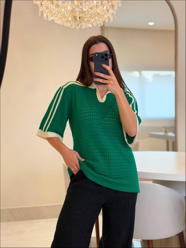 TSHIRT LISTRAS LYRA - VERDE BANDEIRA