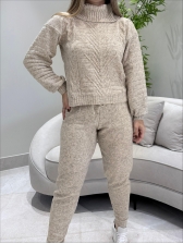 CONJUNTO MOUSSE BELLA - Bege Mescla