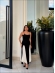 VESTIDO LOS ANGELES - PRETO COM BRANCO
