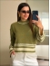 BLUSA BICOLOR MIRIANE - VERDE MALVA