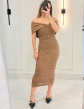 VESTIDO FRANCESCA - Caqui