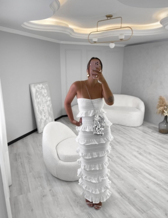 VESTIDO BABADOS MALIBU