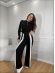 CONJUNTO BICOLOR HELÔ - PRETO COM BRANCO