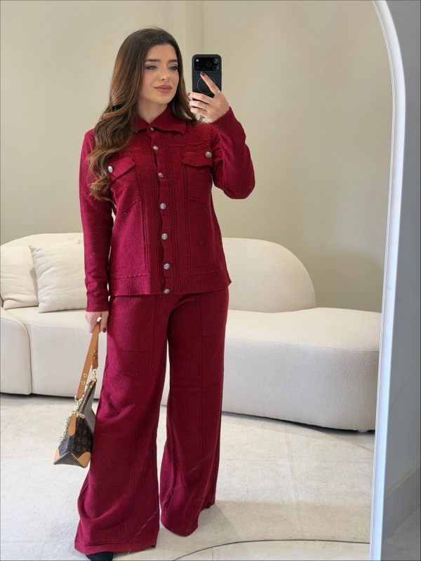 CONJUNTO MOUSSE JOSEFA - VERMELHO