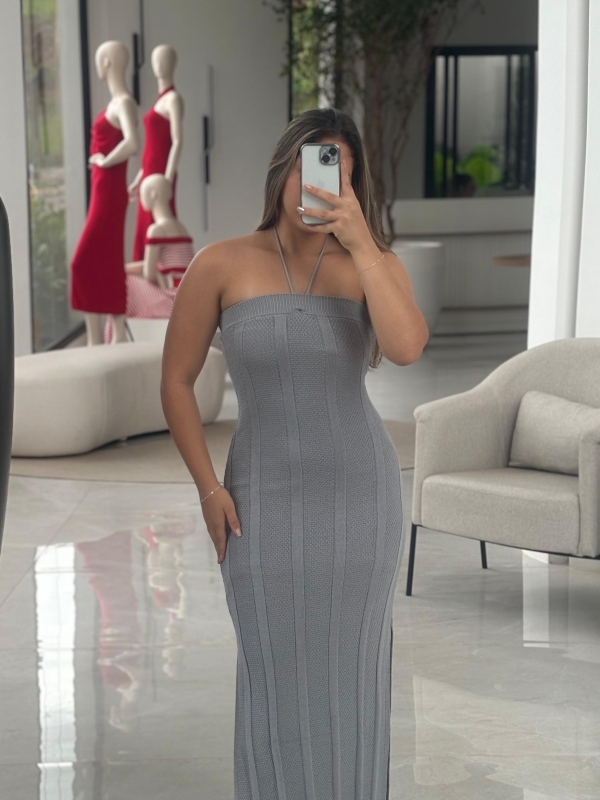 VESTIDO VANUZA - Cinza