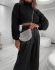CROPPED RELEVO MAQUINA 3 GOLA ALTA - Preto