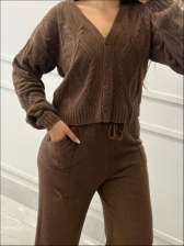 CONJUNTO MOUSSE  INÊS - MARROM