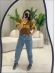CROPPED NEW BRASIL - MARROM