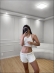 CONJUNTO SHORT BABADO - BRANCO