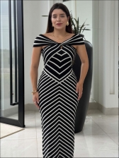 VESTIDO JACARD HELOISA - PRETO