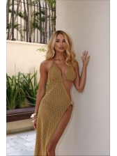 VESTIDO SAÍDA DUDA - DOURADO