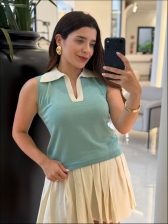 REGATA BICOLOR POLO - VERDE MENTA