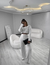CONJUNTO MOUSSE BICOLOR - Branco mescla