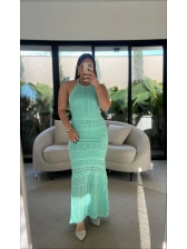 VESTIDO GABRIELLE - VERDE AGUA