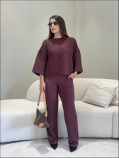 CONJUNTO MODAL MARCELINA - BURGUNDY