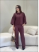 CONJUNTO MODAL MARCELINA - BURGUNDY