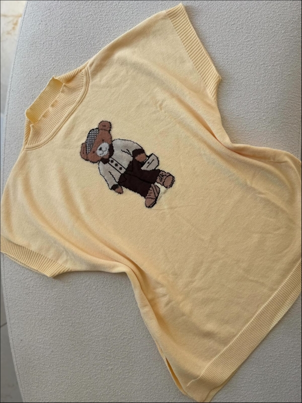 BLUSA URSO JOSY - Amarelo bebê