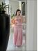 VESTIDO LISTRADO ROMA - OFF WHITE/CORAL/AREIA/ROSA