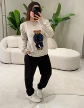 BLUSA MOUSSE URSO PATY - BEGE