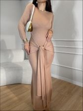 VESTIDO LONGO KIMBERLY - BEGE NOVO