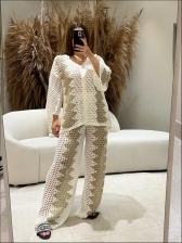 CONJUNTO BICOLOR GLEICE - OFF WHITE/ AREIA