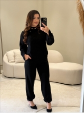 CONJUNTO FLORAL - PRETO
