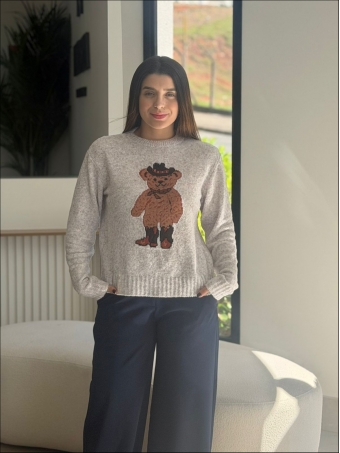 BLUSA URSO CHAPÉU