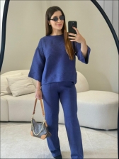 CONJUNTO MODAL MARCELINA - AZUL JEANS