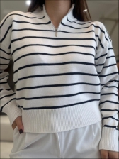 BLUSA ZIPER KEITY - BRANCO/ PRETO