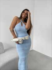 VESTIDO RENDADO GLÓRIA - AZUL BEBE