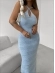 VESTIDO RENDADO GLÓRIA - AZUL BEBE