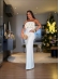 VESTIDO TOMARA QUE CAIA BABADO - OFF WHITE