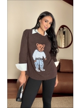 BLUSA MOUSSE URSO BRUNA - MARROM