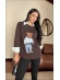 BLUSA MOUSSE URSO BRUNA - MARROM