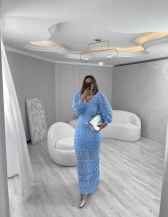 VESTIDO DUBAI - Azul bebê