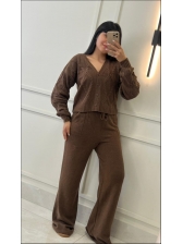 CONJUNTO MOUSSE  INÊS - MARROM