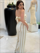 CONJUNTO CAMILE - OFF WHITE/ AREIA