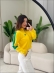 BLUSA BANDEIRA ZIPER - AMARELO