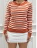 BLUSA LISTRAS  YASMIN - Telha com off white
