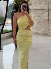 VESTIDO MODAL MAGNÓLIA - AMARELO