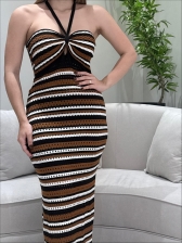 VESTIDO EMILY - Preto com marrom