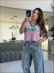 CROPPED NEW BRASIL - ROSA BEBE