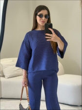 CONJUNTO MODAL MARCELINA - AZUL JEANS
