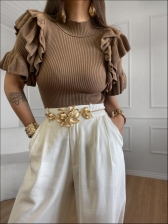 BLUSA BABADOS SUZY - Caqui